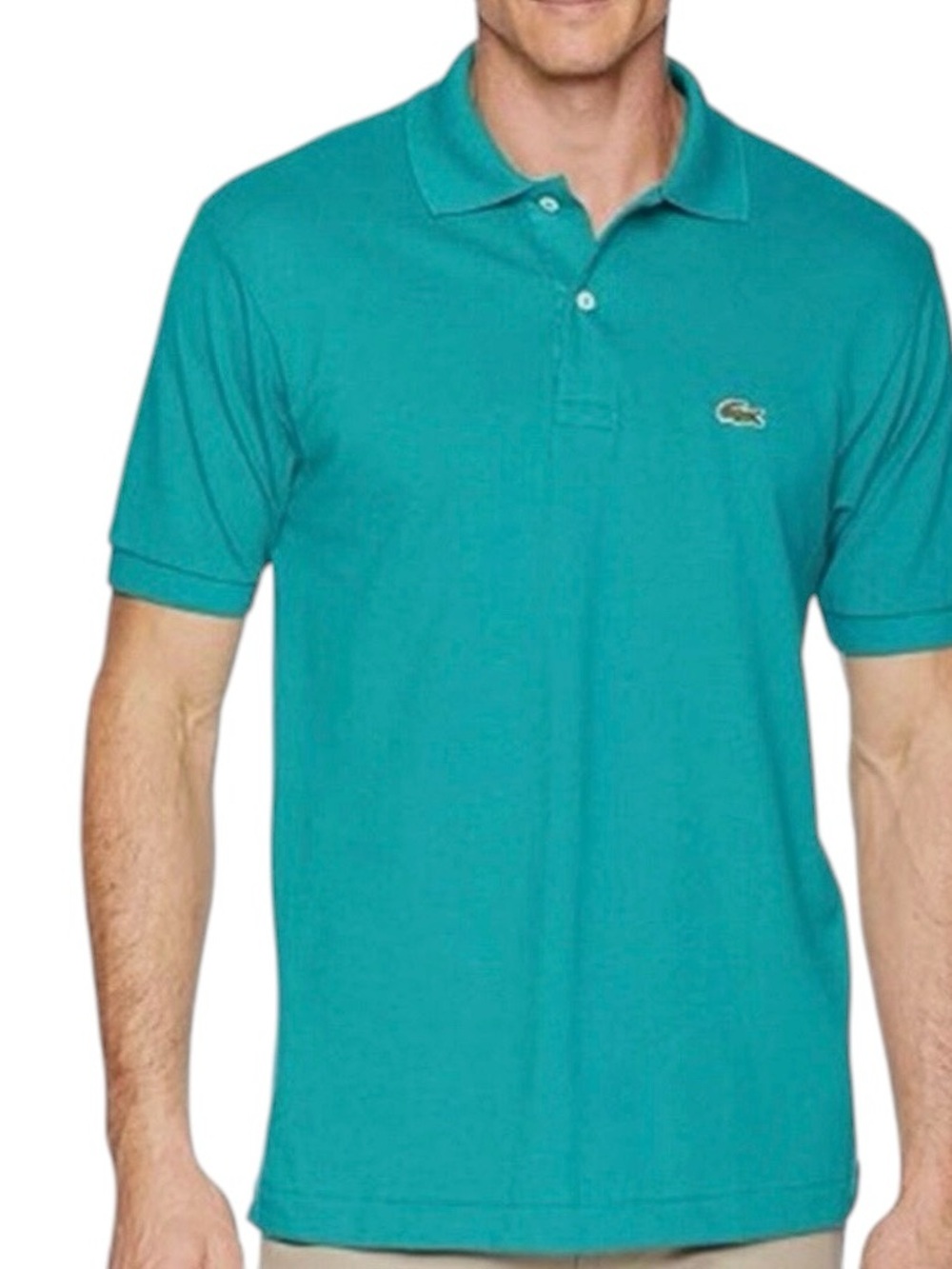 Lacoste Men's Teal Polo Shirt